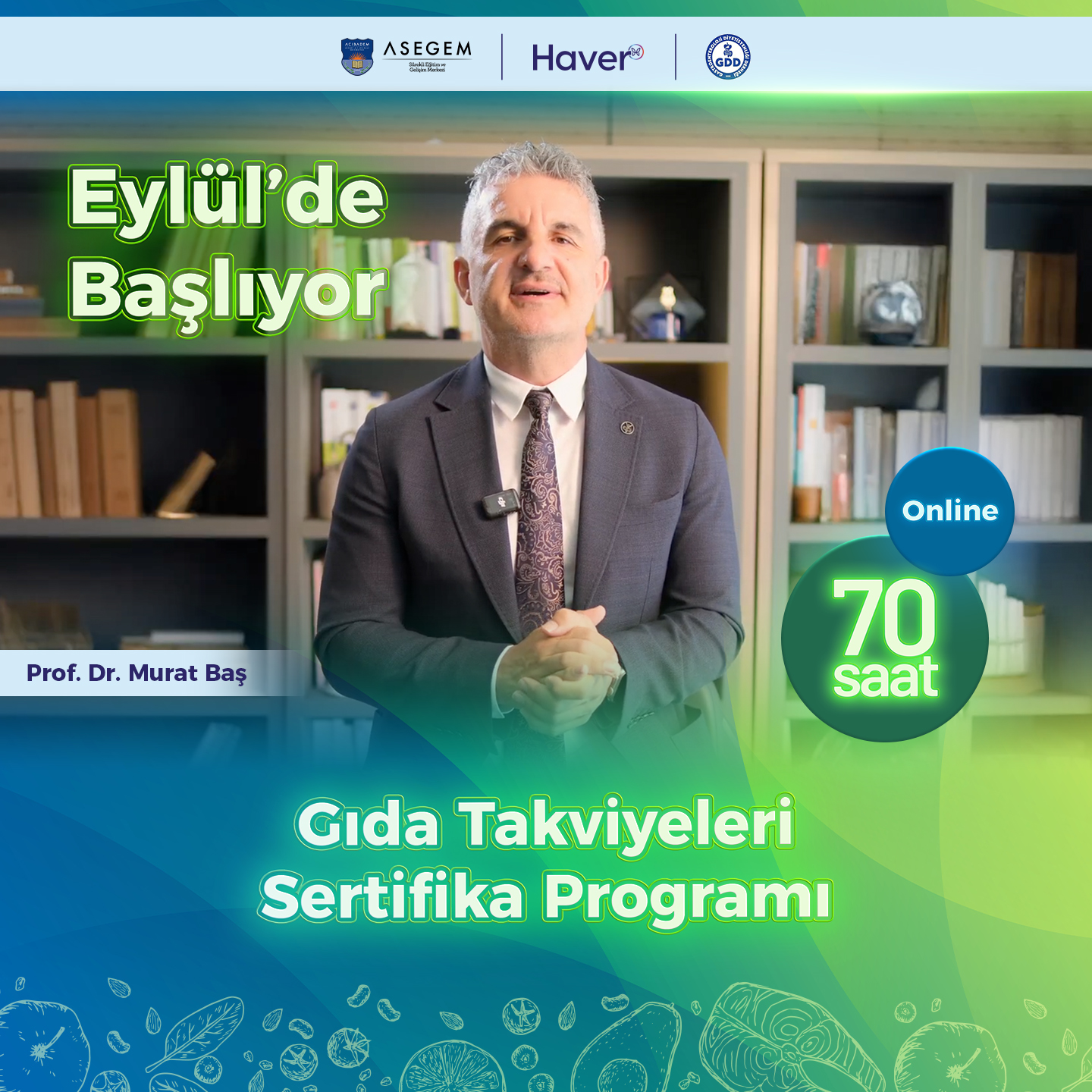 Gıda Takviyeleri Sertifika Programı başlıyor! 📣